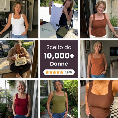 Canotta modellante comfort con reggiseno integrato